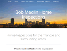 Tablet Screenshot of bobmedlinhomeinspections.com